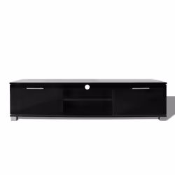 vidaXL Mobile Porta TV Nero Lucido 120x40,5x35 cm - Vista aggiuntiva 3