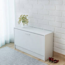 Vidaxl - Panca con Scarpiera Bianca 80x24x45 cm