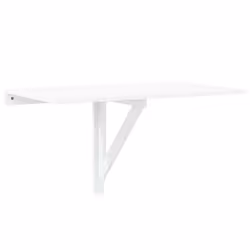 vidaXL Tavolo Pieghevole da Parete Bianco 100x60 cm - Vista aggiuntiva 2