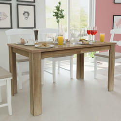 Tavolo da Pranzo 140x80x75 cm Rovere - Vidaxl