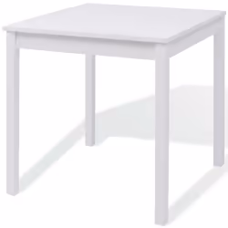 vidaXL Set da Pranzo 5 pz in Legno di Pino Bianco - Vista aggiuntiva 3