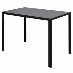 vidaXL Set Tavolo da Pranzo 7 pz Nero - Vista aggiuntiva 3