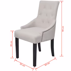 VidaXL 272506 sedia da ristorante e da sala da pranzo - Vista aggiuntiva 7