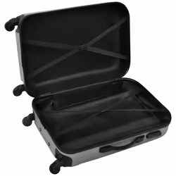 VidaXL 91142 bagaglio Set di valigie Guscio rigido Argento ABS - Vista aggiuntiva 4