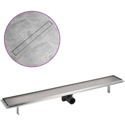 Canaletta di Drenaggio per Doccia Lineare 930x140 mm in Acciaio Vidaxl 6030