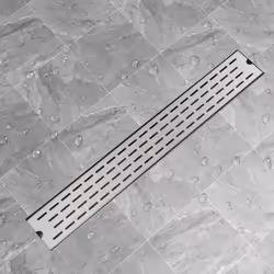 Questa canaletta di drenaggio per doccia ha un design moderno ed elegante, e aggiungerà un tocco di stile a qualsiasi bagno.  ...