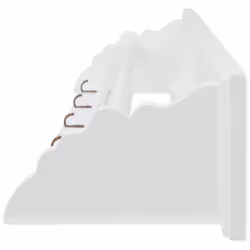 Appendiabiti in MDF bianco in stile baroccocod mxl 129536 - Vista aggiuntiva 3