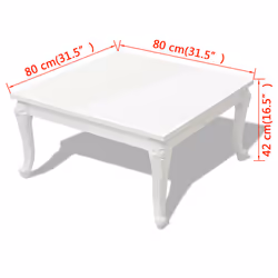 VidaXL 243379 tavolino da caffè, comodino e consolle da soggiorno Forma quadrata - Vista aggiuntiva 5