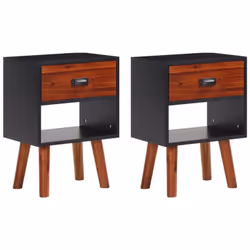 Questi comodini di qualità in legno, con un design semplice ma elegante, faranno una gran bella figura nella vostra camera da ...