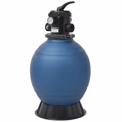 vidaXL Filtro a Sabbia per Piscine Valvola a 6 Posizioni Blu 460 mm - Vista aggiuntiva 2