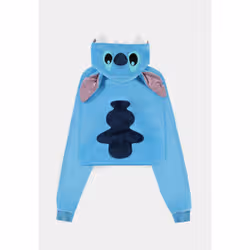 DIFUZED Disney Lilo & Stitch - Stitch Novelty Cropped Hoodie Felpa con cappuccio - Vista aggiuntiva 2