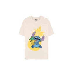 DIFUZED Disney Lilo & Stitch - Pineapple Stitch Maglietta Girocollo Manica corta Cotone