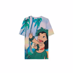 DIFUZED Disney Lilo & Stitch - AOP Maglietta Girocollo Manica corta Cotone - Vista aggiuntiva 2