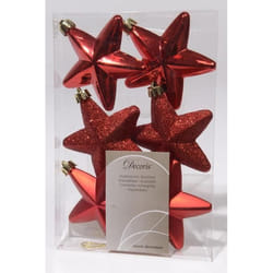Kaemingk Sh.Proof Stars Sh-M-Gl Christmas Red