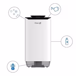 CLEAN AIR CA-808 umidificatore 8 L Bianco, Nero 230 W - Vista aggiuntiva 2