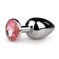 EasyToys Analplug Metall S Plug anale Rosa, Argento Metallo 1 pz