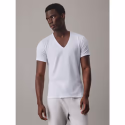 Calvin Klein 000NB1089A-100-L, Maglietta, Adulto, Maschio, Bianco, Monocromatico, L