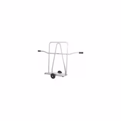 Carrello per il trasporto di pannelli, lungh. x largh. piattaforma 820 x 378 mm, portata 350 kg. Fornitura = in parte smontat ...