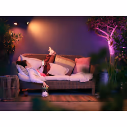 Philips Hue White and Color ambiance Lily Farett Smart per Esterni Antracite in Alluminio Kit Base Basso voltaggio