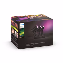 Philips Hue White and Color ambiance Lily Farett Smart per Esterni Antracite in Alluminio Kit Base Basso voltaggio - Vista aggiuntiva 8