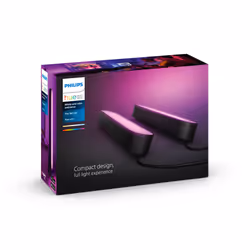 Philips Hue White and Color ambiance Play Kit Base con alimentatore 2 pezzi Nero - Vista aggiuntiva 8