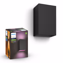 Philips Hue White and Color ambiance Resonate Lampada Smart a parete Up/Down Nero in Alluminio - Vista aggiuntiva 7