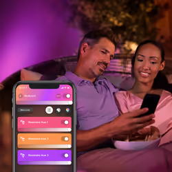 Philips Hue White and Color ambiance Resonate Lampada Smart a parete Up/Down Nero in Alluminio - Vista aggiuntiva 8