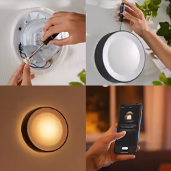 Philips Hue White and Color ambiance Daylo Lampada Smart a parete Nero in Alluminio - Vista aggiuntiva 8