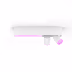 Philips Hue White and Color ambiance Centris Plafoniera Smart 2 punti luce GU10 LED Integrato Bianca, Faretto luminoso intell ...