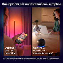 Philips Hue White and Color ambiance Hue White and Color AmbianceGradient Gradient Signe Lampada Smart da Tavolo Nera - Vista aggiuntiva 8