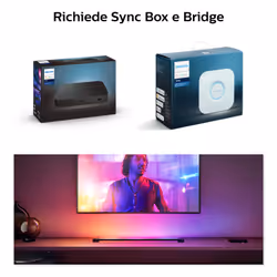 Philips Hue White and Color ambiance Hue White and Color AmbianceGradient Play gradient light tube Compact Nera - Vista aggiuntiva 5