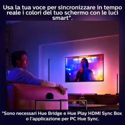 Philips Hue White and Color ambiance Hue White and Color AmbianceGradient Play gradient light tube Large Nera - Vista aggiuntiva 5