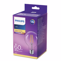 Philips Lampadina trasparente a filamento 60 W G93 E27 - Vista aggiuntiva 4