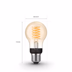 Philips Hue White Standard con filamento A60 E27 (confezione da 1) - Vista aggiuntiva 5