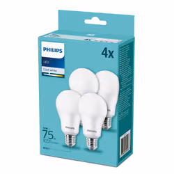 Philips Lampadina 75 W A60 E27 x4