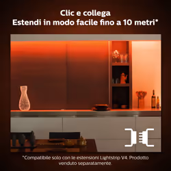 Philips Hue White and Color ambiance Lightstrip Plus V4 Striscia 2 m estensibile - Vista aggiuntiva 6
