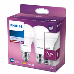 Philips Lampadina 100 W A60 E27 x2