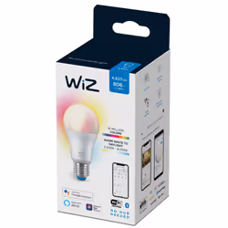 WiZ Lampadina Smart Dimmerabile Luce Bianca o Colorata Attacco E27 60W Goccia - Vista aggiuntiva 4