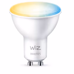 WiZ Lampadina Smart Dimmerabile Luce Bianca da Calda a Fredda Attacco GU10 50W, Lampadina intelligente, Wi-Fi, Bianco, GU10, ...