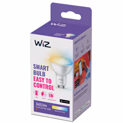 WiZ Lampadina Smart Dimmerabile Luce Bianca da Calda a Fredda Attacco GU10 50W