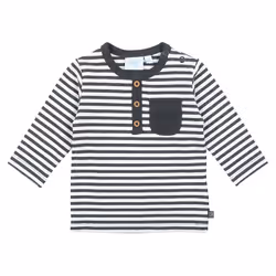 Feetje 516.01472, Bambino (0 - 2 anni), Unisex, Felpa, Antracite, Bianco, Girocollo, Manica lunga