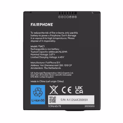 Fairphone F5BATT-1ZW-WW1 ricambio per cellulare Batteria