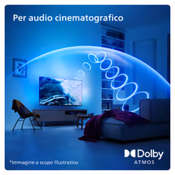 Philips Ambilight TV 43PUS8079 43“ 108cm 4K UHD LED Dolby Atmos Titan OS - Vista aggiuntiva 7