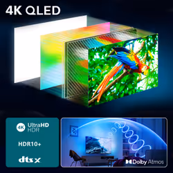 Philips Ambilight TV 43PUS8510 4K UHD QLED 108cm 43" Smart TV Dolby Atmos Titan OS - Vista aggiuntiva 4