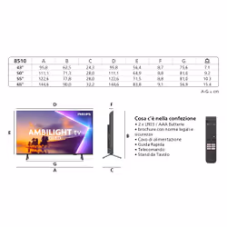 Philips 55PUS8510 139,7 cm (55") 4K Ultra HD Smart TV Wi-Fi Nero