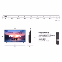 Philips 32PHS6000 HD LED 80cm 32" Smart TV Dolby Audio Titan OS