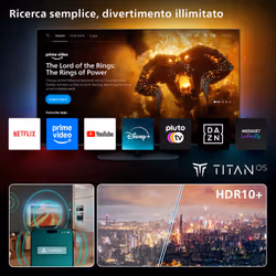 Philips Ambilight TV 50PUS8010 4K UHD LED 126cm 50" Smart TV Dolby Atmos Titan OS - Vista aggiuntiva 5