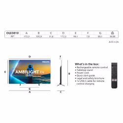 Philips 77OLED81012 195,6 cm (77") - Vista aggiuntiva 4