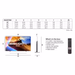 Philips 77OLED76012 195,6 cm (77") - Vista aggiuntiva 4