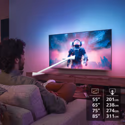 Philips Ambilight 65MLED910/12 TV 165,1 cm (65") 4K Ultra HD Smart TV Wi-Fi Nero - Vista aggiuntiva 6